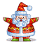 Santa Waving Arms - GIF animado gratis
