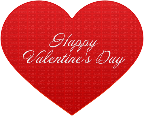 heart and text valentines day - png ฟรี
