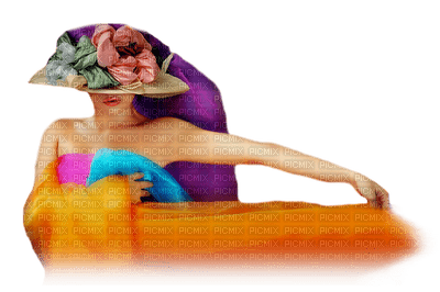 woman multicoloured bp - ilmainen png