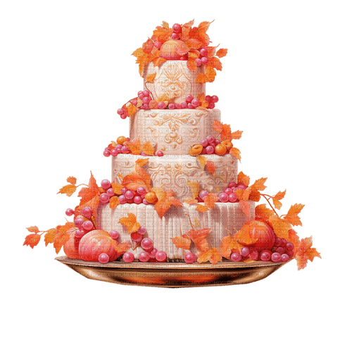 Autumn. Cake. Leila - безплатен png