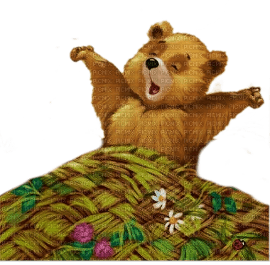 teddy bear teddybear morning night - paintinglounge - png gratuito