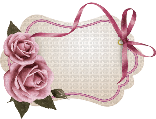 kort--rosa blommor---card--pink-roses - PNG gratuit