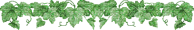 Liście zielone deco - Darmowy animowany GIF