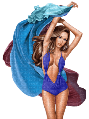 femme woman frau beauty tube human person people beach plage summer ete - Free PNG