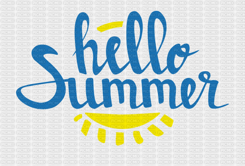 Hello Summer - δωρεάν png