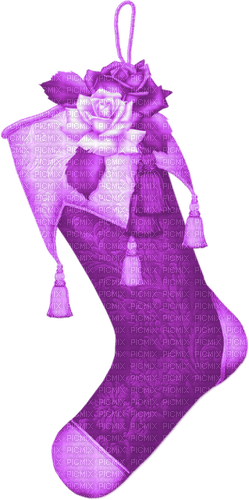 Stocking.Roses.Purple - δωρεάν png