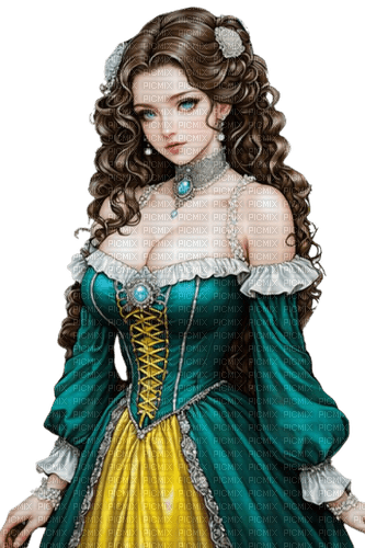 Victorian woman. Leila - png ฟรี