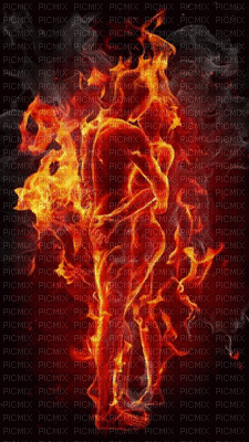 Fire couple - Бесплатный анимированный гифка