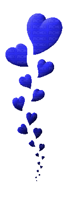 blue heart - Animovaný GIF zadarmo