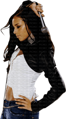 Kaz_Creations Woman Femme Alicia Keys Singer Music - PNG gratuit