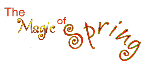 loly33 texte the magic of spring - png gratis