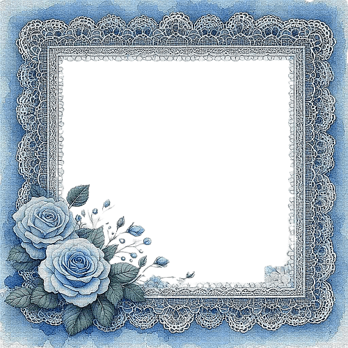 Vintage.Frame.Blue.Lace.Victoriabea - 無料png