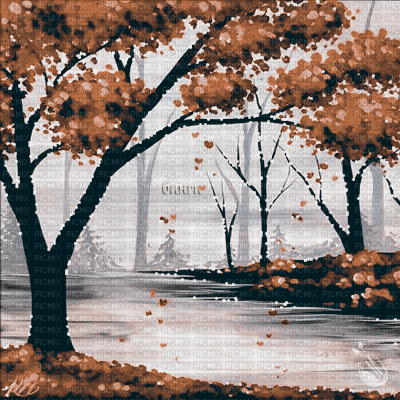 Y.A.M._Art Autumn background - Бесплатный анимированный гифка