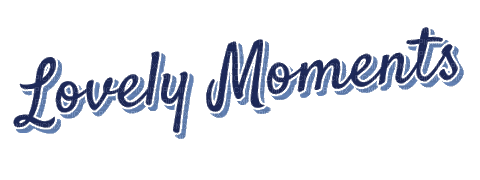 Lovely moments text blue - darmowe png