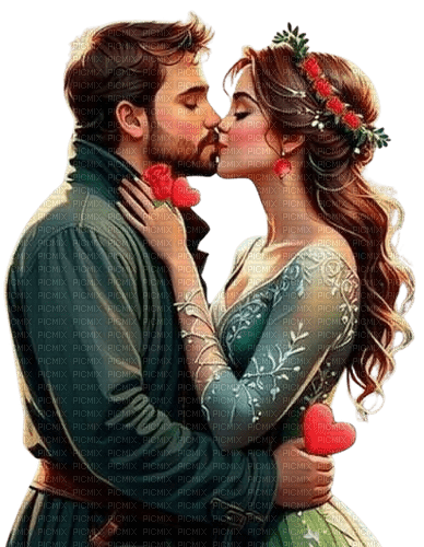couple, winter, vintage - Free PNG