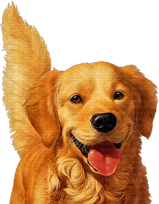 chien golden retriever - png gratis