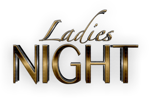 ladies night/words - png grátis
