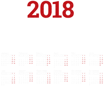 loly33 calendrier 2018 - kostenlos png