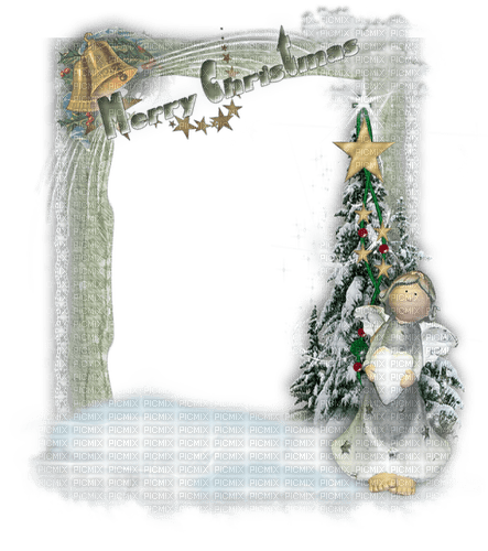 Christmas.Frame.Angel.Tree.Victoriabea - PNG gratuit