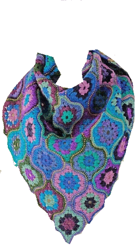 crochet scarf - Δωρεάν κινούμενο GIF