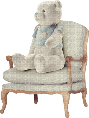 Teddy Bear, Teddy Bears, Chair, Chairs, Antique, Antiques, Vintage, Victorian, Deco, Decoration - Jitter.Bug.Girl - png grátis