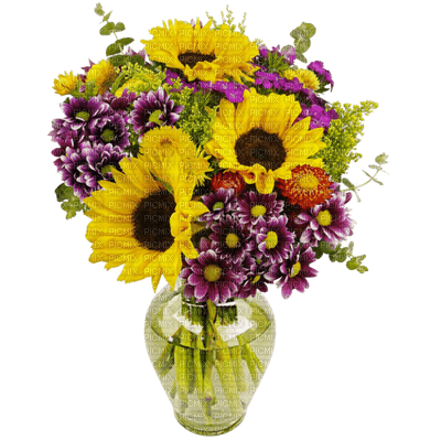 Kaz_Creations Deco  Colours Vase Flowers - бесплатно png