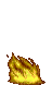 Flamme jaune - Ilmainen animoitu GIF