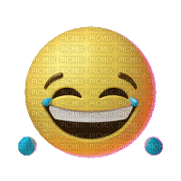 Emoji laugh - Free animated GIF