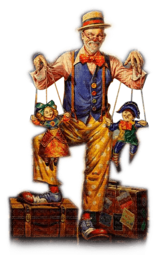 Rena Clown Marionetten Puppentheater - png gratis