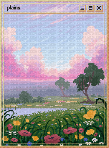 plains pixel art - png grátis