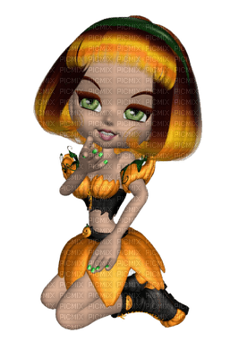 Kaz_Creations Halloween Deco Dolls - PNG gratuit
