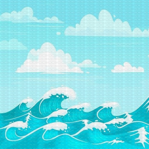 Sea cartoon background - ilmainen png