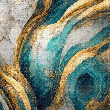 Teal Gold Background With White - фрее пнг
