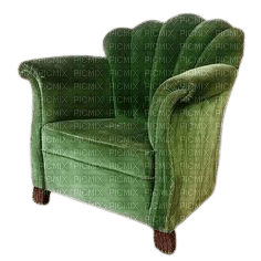 green armchair - zdarma png
