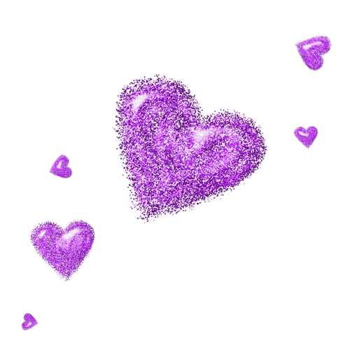 Glitter.Hearts.Purple - ilmainen png