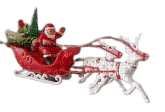 Santa Claus e renne - png gratuito