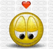 smiley amoureux - 無料のアニメーション GIF