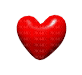 red heart deco  animated - GIF animé gratuit