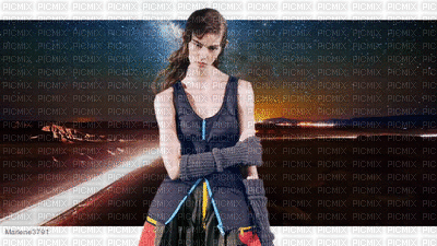 image encre femme mode charme animé effet scintillant brille edited by me - GIF animasi gratis