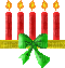 Kaz_Creations Animated Christmas Candles - Bezmaksas animēts GIF