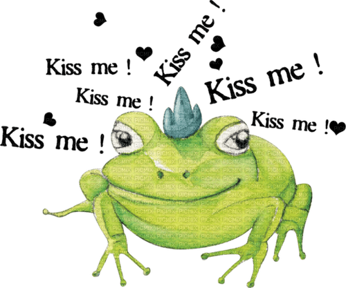 dolceluna deco kiss me frog fantasy green prince - kostenlos png