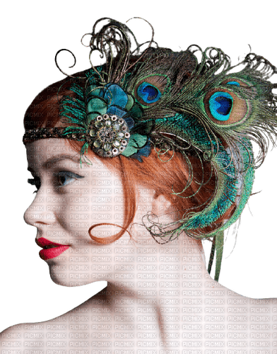 Kaz_Creations Woman-Femme-Peacock - PNG gratuit