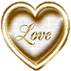 gold heart - Безплатен анимиран GIF