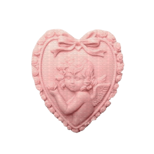 vintage ceramic heart lace angel cherub pink - PNG gratuit