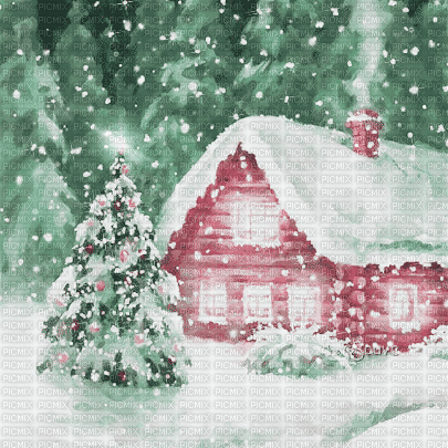soave background animated vintage winter christmas - 免费动画 GIF