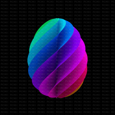 Rainbow Egg - GIF เคลื่อนไหวฟรี