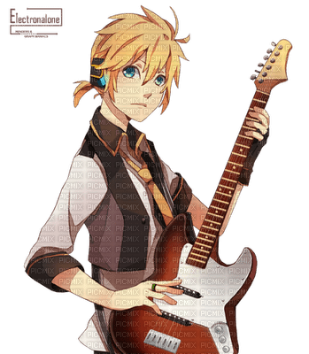 anime-guitare - Free PNG