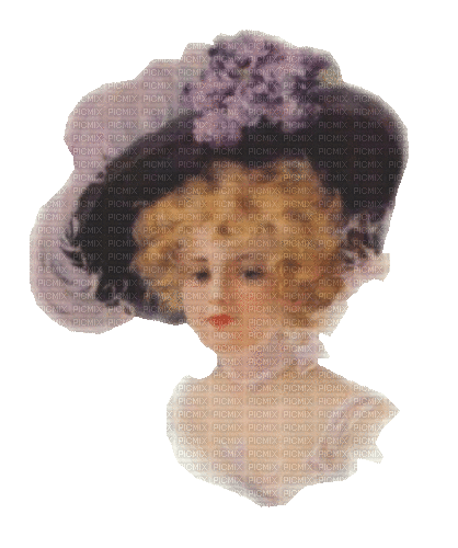woman, Hut, lila, vintage - Δωρεάν κινούμενο GIF