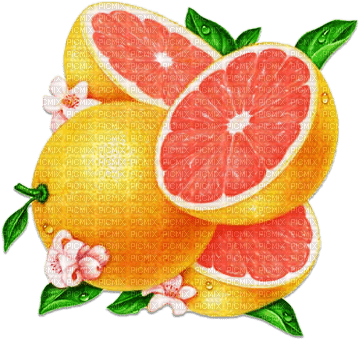 soave deco summer fruit tropical yellow orange - Free PNG
