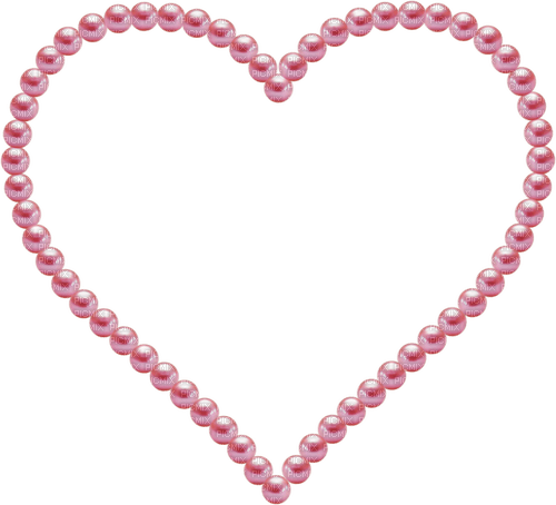 Frame heart pink - zdarma png